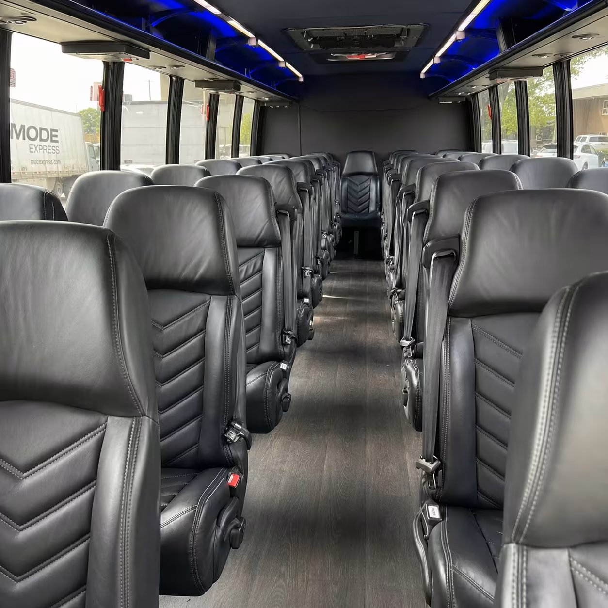 28 passenger minibus interior