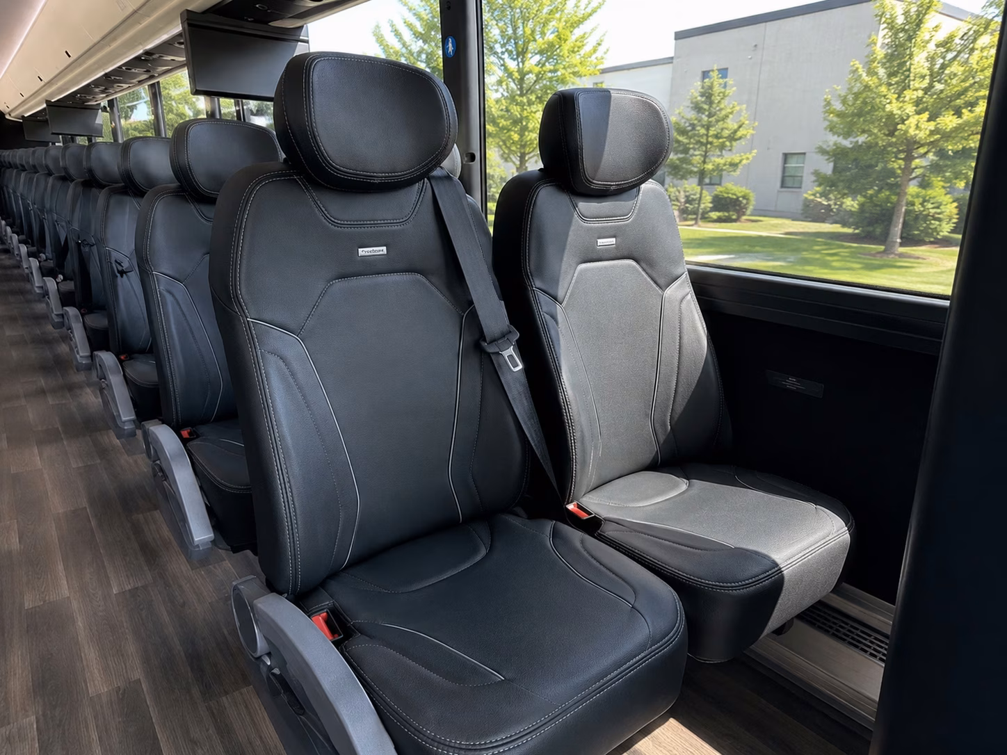 coral springs charter bus interior