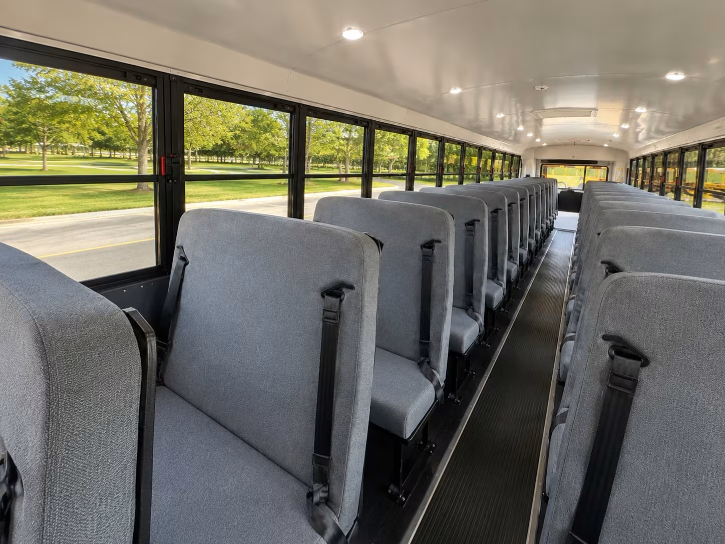 school bus inside